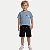 CONJUNTO VERÃO BY GUS BERMUDA E CAMISETA MANGA CURAT MALHA AZUL MASCULINO INFANTIL - Imagem 1