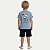 CONJUNTO VERÃO BY GUS BERMUDA E CAMISETA MANGA CURAT MALHA AZUL MASCULINO INFANTIL - Imagem 2
