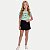 CONJUNTO VERÃO BY GUS SHORT SAIA E BLUSA MANGA CURTA MALHA VERDE ÁGUA FEMININO INFANTIL - Imagem 1
