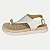 SANDALIA MODARE ANABELA BAIXA OFFWHITE FEMININO ADULTO - Imagem 1