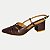 SAPATO VIZZANO SALTO MÉDIO CHANEL MARROM FEMININO ADULTO - Imagem 1