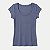 BLUSA HERING MANGA CURTA MALHA CANELADA AZUL FEMININO ADULTO - Imagem 1