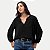 BLUSA HERING 3/4 VISCOSE PRETO FEMININO ADULTO - Imagem 1