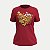 BLUSA LUNENDER MANGA CURTA TSHIRT ALGODÃO BORDÔ FEMININO ADULTO - Imagem 1