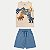 CONJUNTO VERÃO ANGERO BERMUDA E CAMISETA REGATA BEGE MASCULINO INFANTIL - Imagem 1