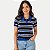 BLUSA AT SP ELISE MANGA CURTA POLO TRICÔ LISTRADA FEMININO ADULTO (CORES SORTIDAS) 312315-P - Imagem 1