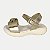 SANDALIA KIDY FLEX BABY STREET OURO FEMININO INFANTIL - Imagem 1