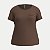 BLUSA LUNENDER MANGA CURTA MAIS MULHER VISCOLYCRA MARROM FEMININO ADULTO - Imagem 1
