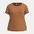 BLUSA LUNENDER MANGA CURTA MAIS MULHER VISCOLYCRA CARAMELO FEMININO ADULTO - Imagem 1