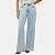 CALÇA DOCE TRAMA JEANS CLARO COM ELASTANO WID LEG FEMININO ADULTO - Imagem 1