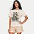 BLUSA HERING MANGA CURTA TSHIRT ALGODÃO SILKADA BEGE FEMININO ADULTO - Imagem 1