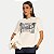 BLUSA DOCE TRAMA MANGA CURTA VISCOSE E ELASTANO OFFWHITE FEMININO ADULTO - Imagem 1