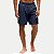 BERMUDA FICO POLIESTER FITNESS AZUL MARINHO MASCULINO ADULTO - Imagem 1