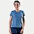 BLUSA MAR E FLOR MANGA CURTA POLIAMIDA FITNESS AZUL FEMININO ADULTO - Imagem 1