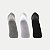 MEIA MIZUNO SOQUETE CANO CURTO KIT COM 3 PARES CINZA BRANCO E PRETO UNISEX ADULTO - Imagem 2