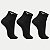 MEIA MIZUNO SOQUETE CANO CURTO PRETO KIT COM 3 PARES PRETO UNISEX ADULTO - Imagem 1
