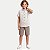 CONJUNTO VERÃO RANDA MUNDU BERMUDA E CAMISA MANGA CURTA MALHA CINZA MASCULINO INFANTIL - Imagem 1
