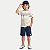 CONJUNTO VERÃO RANDA MUNDU BERMUDA E CAMISETA MANGA CURTA MALHA AZUL MARINHO MASCULINO INFANTIL - Imagem 1