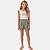 CONJUNTO VERÃO RANDA MUNDU SHORT E BLUSA MANGA CURTA MALHA VERDE FEMININO INFANTIL - Imagem 1