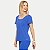 BLUSA DI PAULA MANGA CURTA POLIAMIDA FITNESS AZUL FEMININO ADULTO - Imagem 1