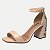 SANDALIA DAKOTA SALTO ALTO ACTIVE BEGE FEMININO ADULTO - Imagem 1
