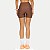 SHORT DI PAULA POLIAMIDA FITNESS COM BOLSO MARROM FEMININO ADULTO - Imagem 2