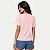 BLUSA HERING MANGA CURTA TSHIRT ALGODÃO SILKADA ROSA FEMININO ADULTO - Imagem 2