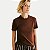 BLUSA HERING MANGA CURTA TSHIRT ALGODÃO LISA MARROM FEMININO ADULTO - Imagem 1
