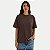 BLUSA HERING MANGA CURTA TSHIRT ALGODÃO SILKADA MARROM FEMININO ADULTO - Imagem 1