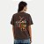BLUSA HERING MANGA CURTA TSHIRT ALGODÃO SILKADA MARROM FEMININO ADULTO - Imagem 2