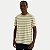 CAMISETA HERING MANGA CURTA COMFORT ALGODÃO LISTRADA VERDE MASCULINO ADULTO - Imagem 1