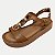SANDALIA MISSISSIPI ANABELA MÉDIA CARAMELO FEMININO ADULTO - Imagem 1