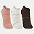 MEIA LUPO SOCKS PACOTE COM 3 MEIAS SALMÃO,BRANCO E MARROM SOQUETE  FEMININO ADULTO - Imagem 1