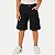 BERMUDA NACIONAL JEANS BRIM COM ELASTANO CARGO PRETO MASCULINO ADULTO - Imagem 1