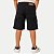 BERMUDA NACIONAL JEANS BRIM COM ELASTANO CARGO PRETO MASCULINO ADULTO - Imagem 2