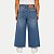 CALÇA NACIONAL JEANS JEANS CLARO COM ELASTANO WIDE LEG FEMININO INFANTIL - Imagem 2