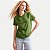 BLUSA HERING MANGA CURTA TSHIRT ALGODÃO LISA VERDE FEMININO ADULTO - Imagem 1