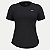 BLUSA MIZUNO MANGA CURTA POLIESTER FITNESS PRETO FEMININO ADULTO - Imagem 1