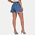 SHORT MAZZOTY JEANS CLARO BRUTO BÁSIC FEMININO ADULTO - Imagem 2