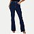 CALÇA MAX DENIM JEANS ESCURO COM ELASTANO FLARE FEMININO ADULTO - Imagem 1