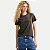 BLUSA HERING MANGA CURTA TSHIRT ALGODÃO LISA MARROM FEMININO ADULTO - Imagem 1