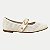 SAPATILHA MOLECA BICO QUADRADO TRAMADO OFFWHITE FEMININO ADULTO - Imagem 1