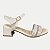 SANDALIA PINK CATS SALTO BAIXO ACTIVE OFFWHITE FEMININO INFANTIL - Imagem 1
