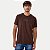 CAMISETA SALLO MANGA CURTA SLIM MISTA SILKADA MARROM MASCULINO ADULTO - Imagem 1
