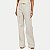 CALÇA YOUNG BRIM BRUTO WIDE LEG BEGE FEMININO ADULTO - Imagem 1