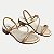 SANDALIA DAKOTA SALTO BAIXO ACTIVE DOURADO FEMININO ADULTO - Imagem 3