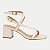 SANDALIA VIZZANO SALTO ALTO ACTIVE VERNIZ OFFWHITE FEMININO ADULTO - Imagem 1