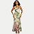VESTIDO LUNENDER REGATA VISCOSE ESTAMP LONGO VERDE FEMININO ADULTO - Imagem 1