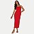 VESTIDO LUNENDER REGATA LINHO MIDI VERMELHO FEMININO ADULTO - Imagem 1