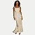 VESTIDO LUNENDER REGATA VISCOSE ESTAMP LONGO OFFWHITE FEMININO ADULTO - Imagem 1
